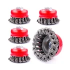 Pack 3 Inch Knotted Wire Cup Brush For 4 1/2 Angle Grinder, 5/8 I... Fast Ship New. Price: $31.53.