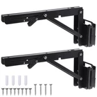 2 Pcs 10 Inch Track Folding Shelf Brackets Black Heavy Duty Metal Diy Colla... New. Price: $25.57.
