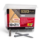 Deck Plus 48440 Gray Star Drive Flat Head Composite Screw #10 X 2-1/2 In. New. Price: $41.70.