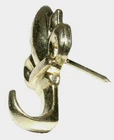 Hillman Anchorwire Gilt Gold Steel Hook Push Pin Hangers 20 Lb. Pk 122263 New. Price: $9.99.