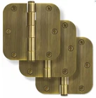 Signature Hardware 3-1/2" Rounded Steel Door Hinge With Plain Bearing Pack New. Price: $11.70.