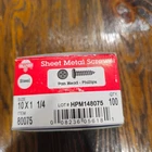 Hillman 80075 X 1/4 Sheet Metal Screws Pan Head - Phillips Qty 100 New. Price: $10.95.