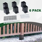 6 Pcs 4 X Post Base Anchor Bracket Fence For Deck Supports New. Price: $69.99.