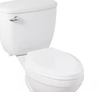 Signature Hardware SHTSEC2000WH Elongated White Plastic Toilet Open. Price: $32.50.