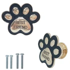 Cpellesse 2 Pcs Dog Paw Knobs, Kitchen Cabinet Gold Dresser Black New. Price: $12.22.