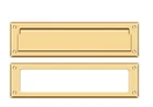 Deltana MS211 Mail Letter Slot W/ Interior Frame 13-1/8 X 3-5/8 Solid Bras New. Price: $86.53.
