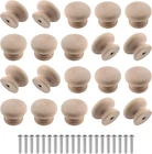 Zorfeter 20 Pcs Wood Unfinished Drawer Knobs Mushroom Shape Furniture Cabinet New. Price: $23.79.