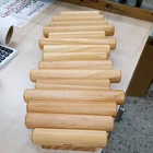 Umbra Natural Art Wood Wall Mounted Coat Rack 5 Flip Down Hooks Pegs Picket New Used. Price: $17.00.