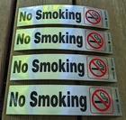 Lot Of 4 Hillman 2-IN X 8-IN Mylar Reflective Prohibited Sign No Smoking 839838 New. Price: $9.99.