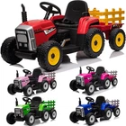 Garvee Kids 12V Electric Tractor W/ Remote, USB,7 Led,slow Start,durable Trailer New. Price: $166.94.