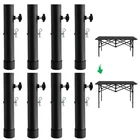 Andorm 8 Pack Folding Table Leg Extenders Metal Steel Risers Heavy Duty Adjustab New. Price: $69.54.