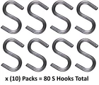 National N121-533 3/4" Zinc Plated Open Hooks 8 Ct 10 Packs New. Price: $31.99.