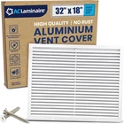 32X18 Exterior Return Grille Aluminum Outdoor Hvac Vent White Laminaire New. Price: $79.87.