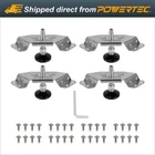 Powertec 4PK Corner Leveling Feet Heavy Duty Adjustable Brackets For Furniture New. Price: $20.89.