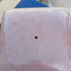 Vintage 12 Square Pink Glass Ceiling Mount Light Shade Globe Mid Century Mcm Used. Price: $30.00.