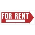Hy-ko For Rent Sign 6" X 23" (5 Pcs.) New. Price: $37.44.