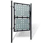 Single Fence Gate Outdoor Garden Patio Entrance Barrier Black Vidaxl New. Price: $228.99.