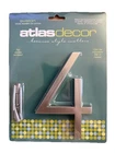 Modern Avalon 6" Floating Mount House Number Brushed Nickel #4 New. Price: $15.00.
