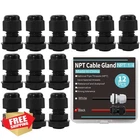 Airtak Black 1/4" 12PCS Box Npt Cable Glands IP68 New. Price: $20.00.