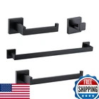 Turs 4 Pieces Bathroom Hardware Accessories Set Matte Black 16 Inch Towel Bar New. Price: $31.18.