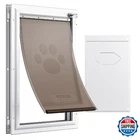 Vevor Pet Door Interior Exterior Aluminum Frame Metal Panel Lock Medium Dogs Whi New. Price: $61.93.