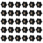 Mozeat Lens 30 Pack 6 Star Knobs Inch 1/4-20, Black New. Price: $13.77.