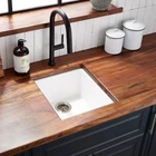 Signature Hardware Holcomb 16" Undermount Granite Composite Sink Cloud White Open. Price: $131.22.