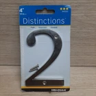 #2 Hillman 843322 Number Distinctions 4" Address Brushed Nickle New. Price: $5.83.