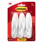 Command Medium Designer Hooks Removable : 6-PACK (white) New. Price: $11.88.