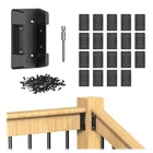 Blika 20PCS Deck Railing Brackets Connectors For 2X4 (actual 1.5X3.5) Black New. Price: $38.96.