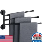 Alise Swivel Towel Rack Folding 3-ARM Wall Mount Stainless Steel Matte Black New. Price: $50.19.