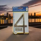 Hillman 844704 5IN. #4 Distinctions Floating Mount House Number, Brushed Nickel New. Price: $8.99.