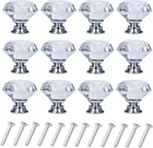 Yourgift 12 Pack Drawer Knobs Diamond Shaped Crystal Glass 30MM Cabinet Pu New. Price: $14.72.