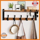 Dreampossible 4 In 1 Coat Rack Wall Mount With Shelf, Hooks 25.2" Entryway New. Price: $61.02.
