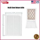 14 In X 20 Steel Return Air Filter Grille Vent Cover Hvac Register New. Price: $24.99.