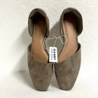 Old Navy D'orsay Flats Women Size 8 Taupe Faux Sueded Upper Slip On Nwt No Box New. Price: $19.00.