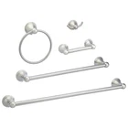 Amazon Basics 5 Piece Satin Nickel Bathroom Hardware Set AB-BR817-SN Variety Pac New. Price: $85.38.