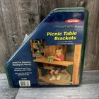 Bench Brackets Picnic Table Desk Top Green Durable Usa Kids Play Star Action New. Price: $22.99.