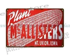 Mcaallisters Seed Corn Farm Barnyard Metal Tin Sign Home Kitchen Wall Art New. Price: $19.60.