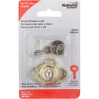 National Hardware N185298 VKA826 Keyed Drawer Lock Brass Finish New. Price: $10.98.