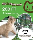 My Cat Playgrounds 6' X 200' Fence Kit New. Price: $3000.00.