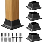 Spaceeup 4X4 Post Base 5 Pcs Heavy Duty Steel Brackets Internal 3.6 Bla... New. Price: $47.49.