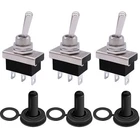 Weideer 3PCS Waterproof Toggle Switch 12V 25A Spdt On/off/on Pin 3... Brand. Price: $10.52.