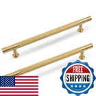 Urnew 5 Pack Brushed Gold Cabinet Pulls Solid Brass Kitchen Drawer Handles 6-1/4. Price: $77.11.
