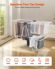 Vevor Clothes Drying Rack, 2-TIER Foldable Laundry Dryer With Sock Clips & New. Price: $64.80.
