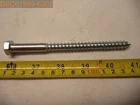 QTY=50: Hillman Lag Screws 3/8" X 5" P/n 230101, 008236085297 Zinc New. Price: $34.98.