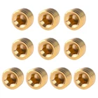 10 Pcs 1/4" Male Pipe Plug Fitting Set Brass Hex Counter Npt, Golden New. Price: $10.75.