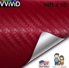 Vvivid Xpo Burgundy Red Dry Carbon Fiber Vinyl Wrap Roll Air Release 50FT 5FT New. Price: $159.99.