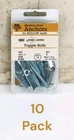 10 Boxes Hillman 41428 Round Head Toggle Bolt 1/4 3" New. Price: $53.99.