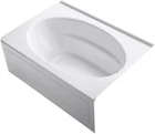 Kohler K-1113-RA-0 Windward 60" X 42" Alcove Bath, Right Drain, White Open. Price: $1119.00.